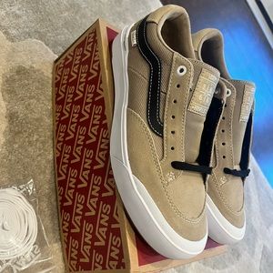 Tan/White/Black Vans Size 8 Brand New